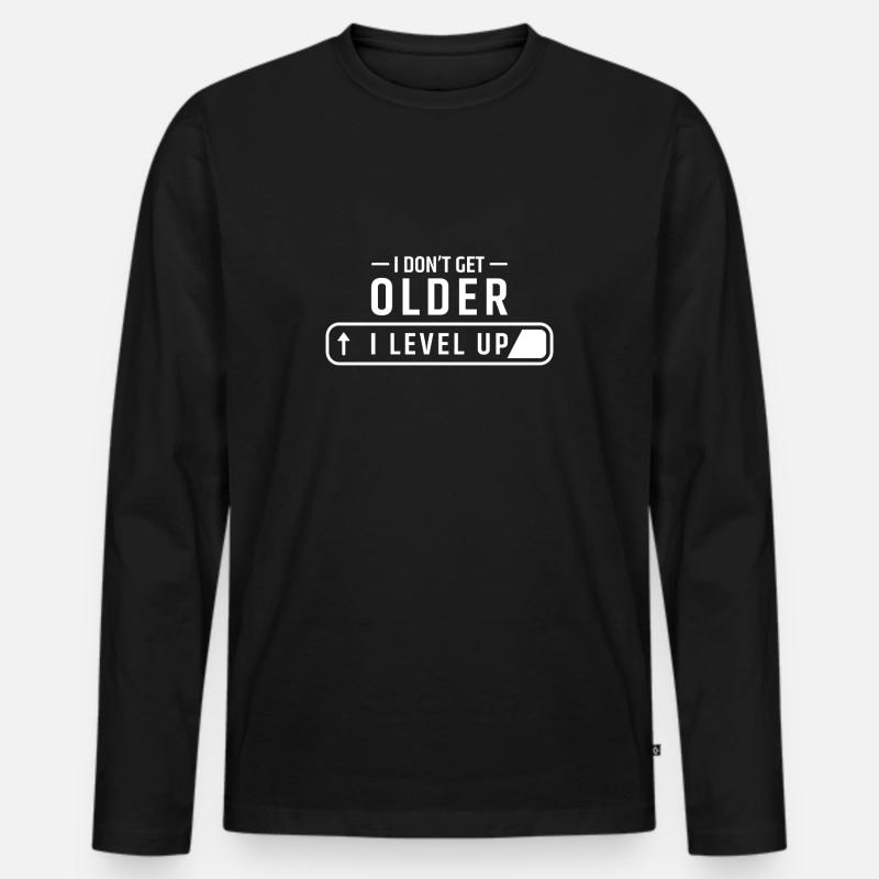 Zocken - Männer Premium Bio Langarmshirt - Schwarz