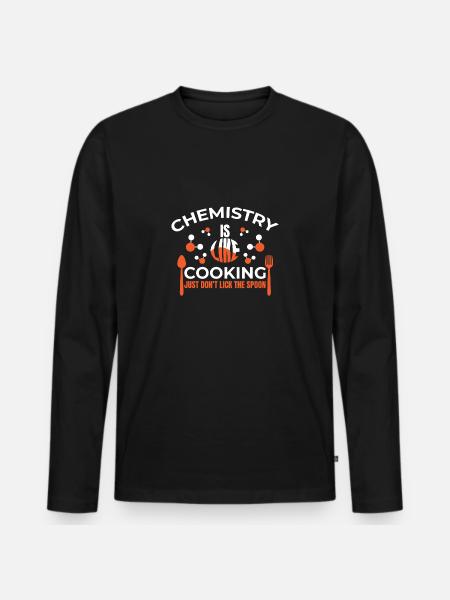 Chef chemist - Men's Premium Organic Long Sleeve Shirt - black
