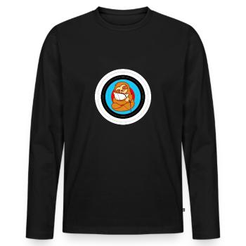 Archery Funny - Männer Premium Bio Langarmshirt - Schwarz - Vorne - Nico (187cm)