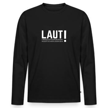 Tontechnik Tontechniker Toningenieur - Männer Premium Bio Langarmshirt - Schwarz - Vorne - Nico (187cm)