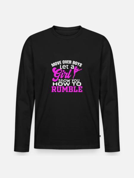 Wrestling Piger Judo Blandet Martial Arts Sport MMA T - Premium økologisk langærmet T-shirt til mænd - sort
