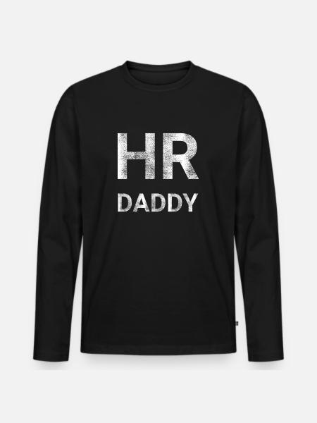Human Resources HR Daddy - Men's Premium Organic Long Sleeve Shirt - black