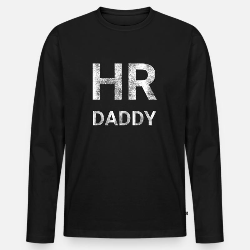 Personalwesen HR Papa - Männer Premium Bio Langarmshirt - Schwarz