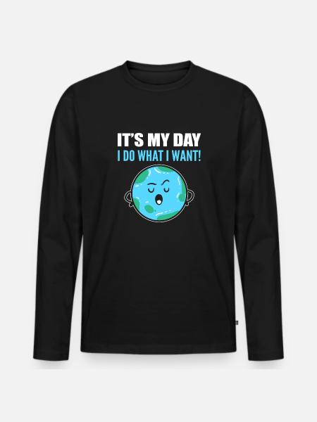 It's My Day Entomologist Gift - Men's Premium Organic Long Sleeve Shirt - black