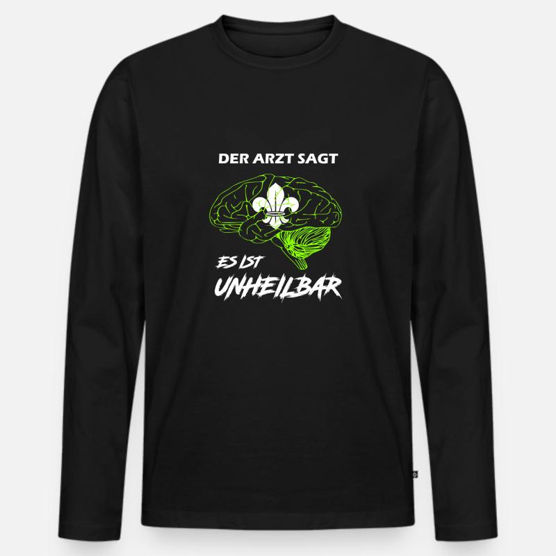Pfadfinder - Männer Premium Bio Langarmshirt - Schwarz