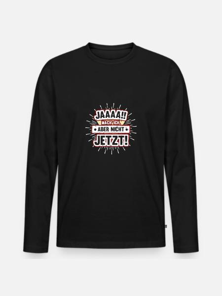 Oui, mais pas marrant - T-shirt manches longues Premium bio Homme - noir