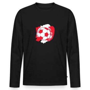 Peru Gift Soccer World Cup Lima - Men's Premium Organic Long Sleeve Shirt - black - Front - Nico (187cm)