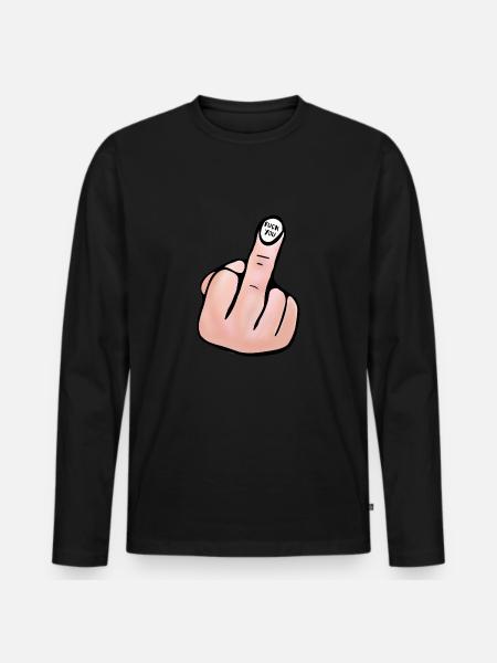 Fuck You - Men's Premium Organic Long Sleeve Shirt - black