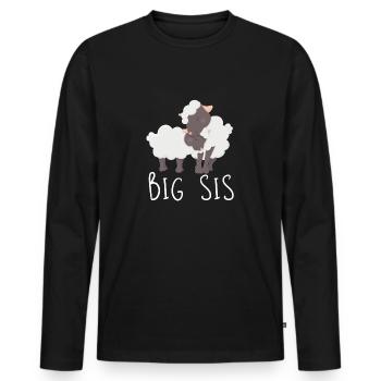 Big Sister - Männer Premium Bio Langarmshirt - Schwarz - Vorne - Nico (187cm)