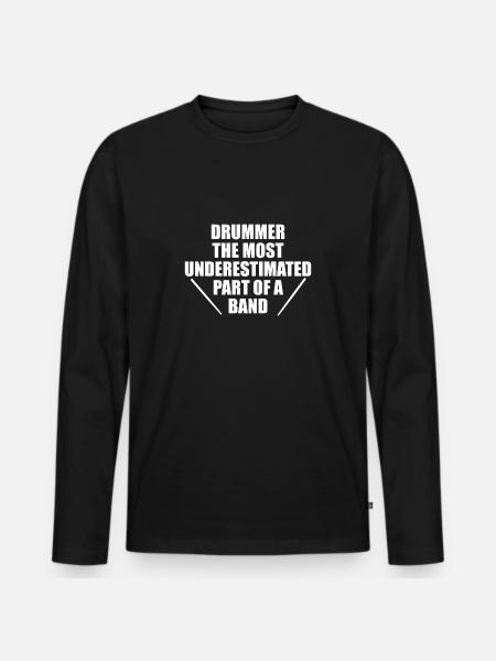 DRUMSTICKS - DRUMSTICKS - INSTRUMENT - Men's Premium Organic Long Sleeve Shirt - black