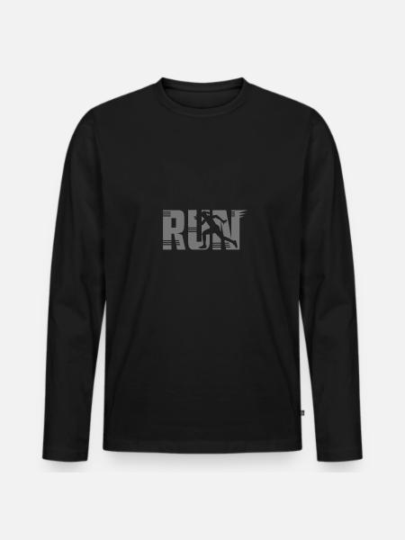 course - T-shirt manches longues Premium bio Homme - noir