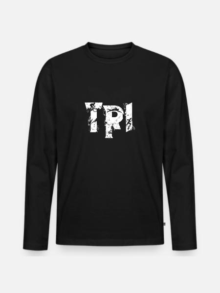 Triathlon - T-shirt manches longues Premium bio Homme - noir