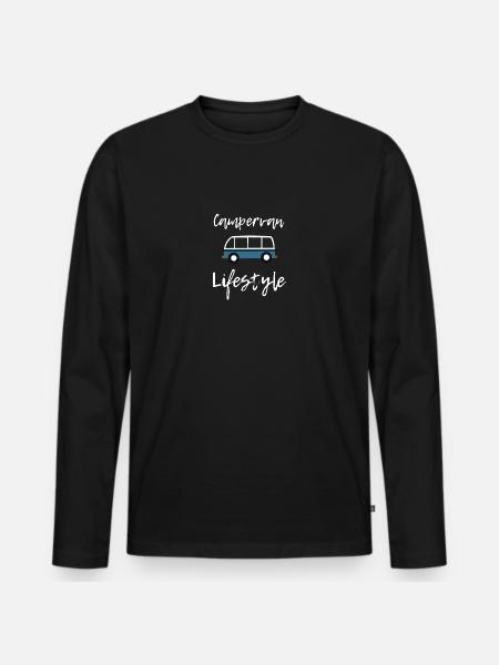 Camping-car - T-shirt manches longues Premium bio Homme - noir