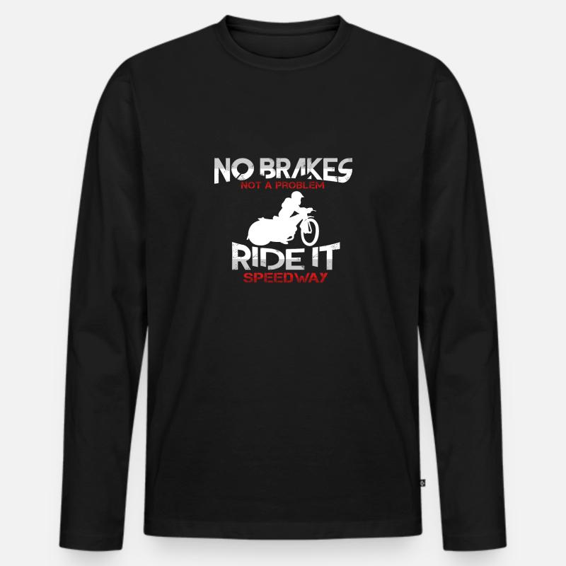 Speedway - Männer Premium Bio Langarmshirt - Schwarz