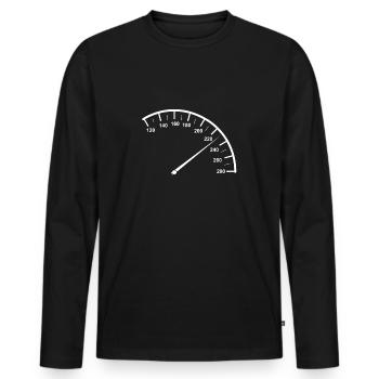 Cadeau de chemise de voiture voiture tuner tuner - T-shirt manches longues Premium bio Homme - noir - Devant - Nico (187cm)