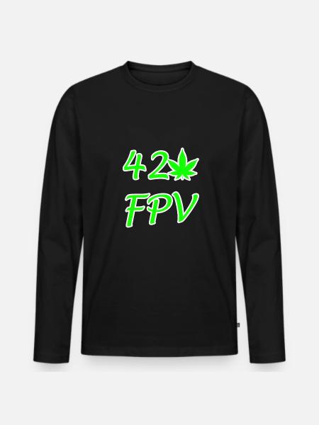 420 FPV - Männer Premium Bio Langarmshirt - Schwarz