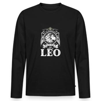 Les signes du zodiaque Leo sont le meilleur horoscope - T-shirt manches longues Premium bio Homme - noir - Devant - Nico (187cm)
