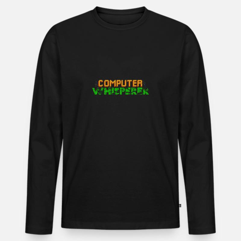 Computer Whisperer - Computer Science Programmer - Männer Premium Bio Langarmshirt - Schwarz