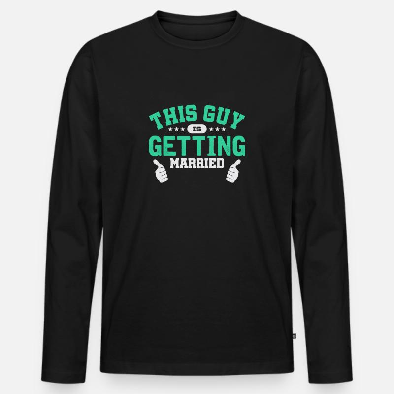 Junggesellenabschied - Männer Premium Bio Langarmshirt - Schwarz