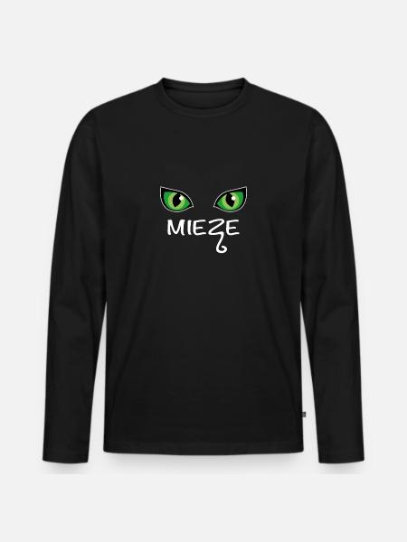 minette - T-shirt manches longues Premium bio Homme - noir
