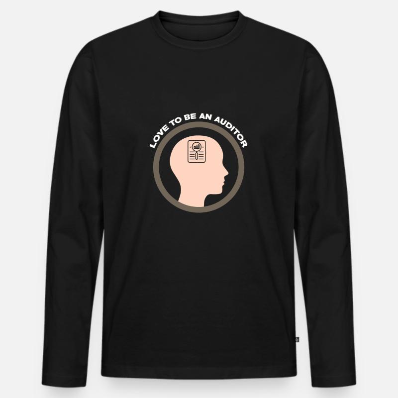 WIRTSCHAFTSPRÜFER - Auditor - Wirtschaftsprüfung - Männer Premium Bio Langarmshirt - Schwarz