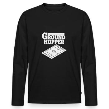 Collects Stadiums of Football Idea - Men's Premium Organic Long Sleeve Shirt - black - Front - Nico (187cm)