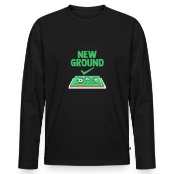has a new stadium Hobby Sport - Men's Premium Organic Long Sleeve Shirt - black - Front - Nico (187cm)