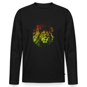 Reggae Musique - T-shirt manches longues Premium bio Homme - noir - Devant - Nico (187cm)