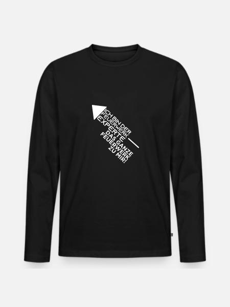 fireworks - Men's Premium Organic Long Sleeve Shirt - black