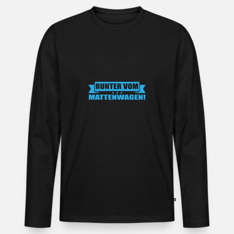Sportlehrer - Männer Premium Bio Langarmshirt - Schwarz