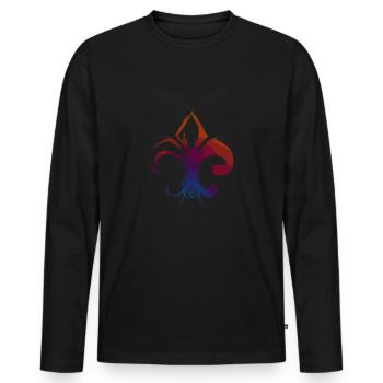 Pfadfinder, Scout, Naturliebhaber - Tshirt - Männer Premium Bio Langarmshirt - Schwarz - Vorne - Nico (187cm)