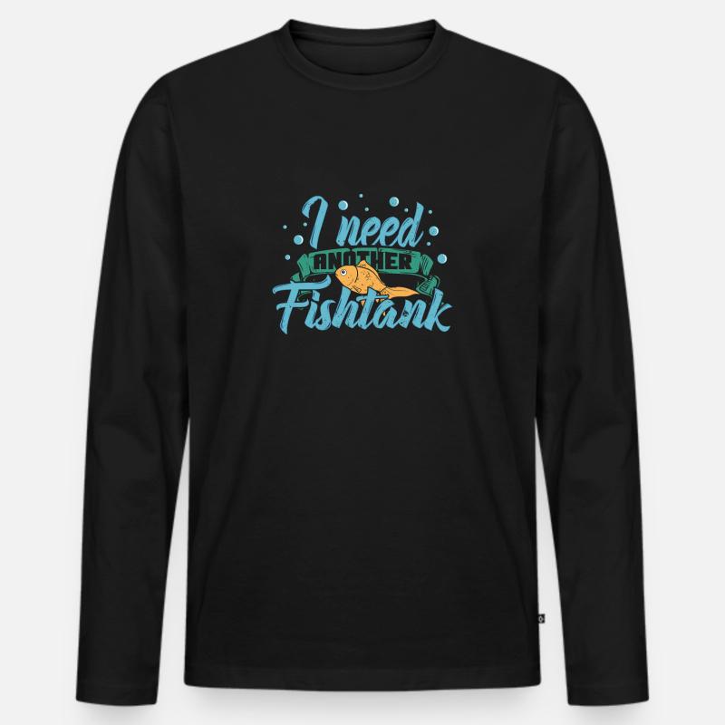 Aquarium Aquarium Geschenk - Männer Premium Bio Langarmshirt - Schwarz