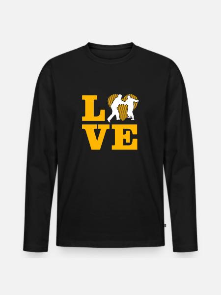 Love Judo - Men's Premium Organic Long Sleeve Shirt - black