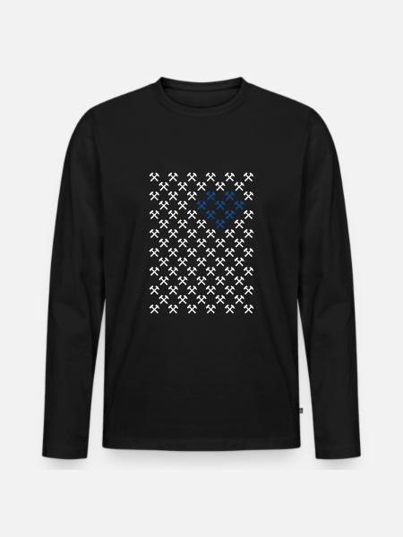 Ruhr area love - Men's Premium Organic Long Sleeve Shirt - black