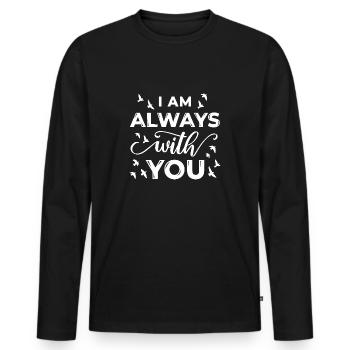 Memory Mourning Mourning Saying Souvenir Remembering - Men's Premium Organic Long Sleeve Shirt - black - Front - Nico (187cm)