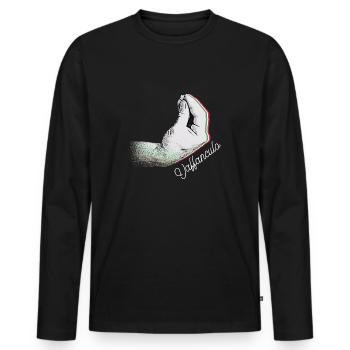 Vaffanculo Italienisch Italiener Italien Lustig - Männer Premium Bio Langarmshirt - Schwarz - Vorne - Nico (187cm)