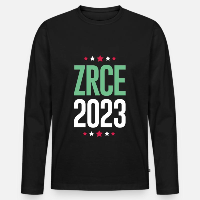 Zrce 2023 - Männer Premium Bio Langarmshirt - Schwarz