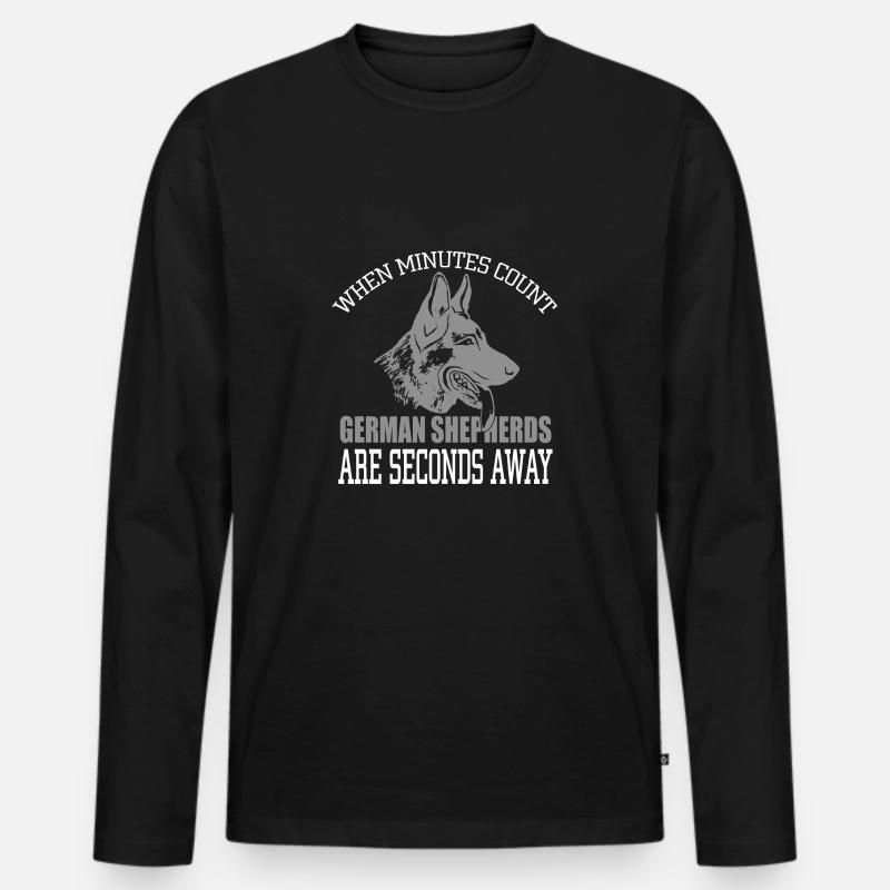 Deutsche Bergwirte - Männer Premium Bio Langarmshirt - Schwarz