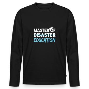 Master of Education Lehramt Étudiants - T-shirt manches longues Premium bio Homme - noir - Devant - Nico (187cm)