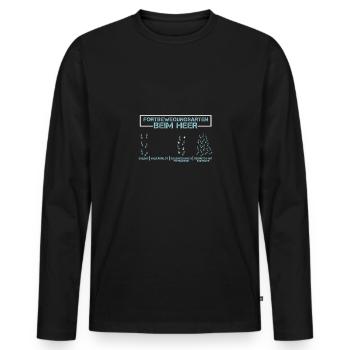 Fortbewegungsmittel Beim Heer - Österreichisches - Männer Premium Bio Langarmshirt - Schwarz - Vorne - Nico (187cm)