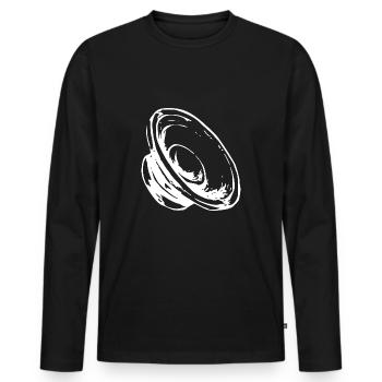 la musique - T-shirt manches longues Premium bio Homme - noir - Devant - Nico (187cm)