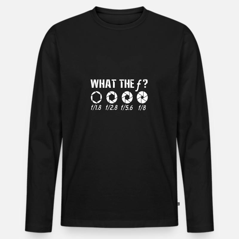 Fotograf - Männer Premium Bio Langarmshirt - Schwarz