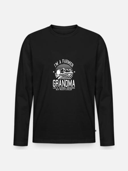 Farmer's farmer - Men's Premium Organic Long Sleeve Shirt - black