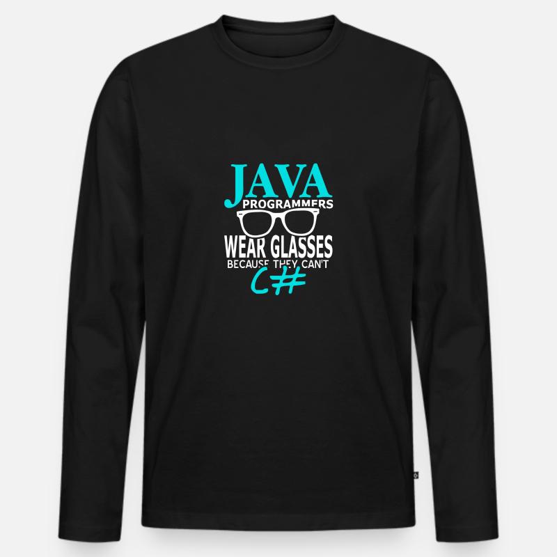 Programmierer - Männer Premium Bio Langarmshirt - Schwarz