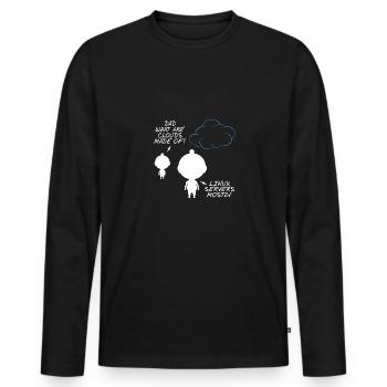 Programmierer - Männer Premium Bio Langarmshirt - Schwarz - Vorne - Nico (187cm)