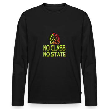 Programmeur Lambda Développeur de logiciels Cadeau - T-shirt manches longues Premium bio Homme - noir - Devant - Nico (187cm)