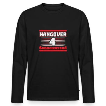 soleil Hangover Beach Party Bulgarie Voyage - T-shirt manches longues Premium bio Homme - noir - Devant - Nico (187cm)