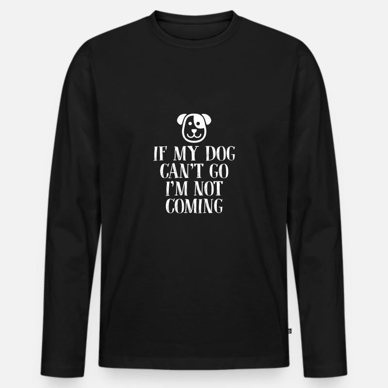 Hund Hunde - Männer Premium Bio Langarmshirt - Schwarz