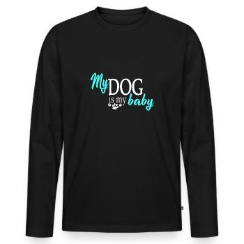 Dog Dogs - Men's Premium Organic Long Sleeve Shirt - black - Front - Nico (187cm)