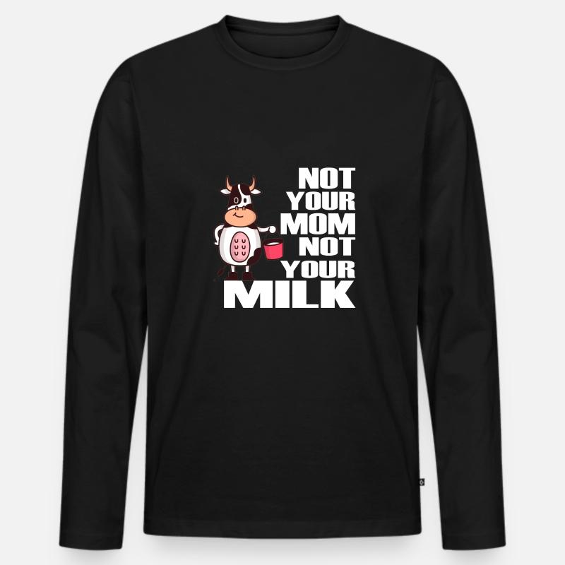 Vegan - Männer Premium Bio Langarmshirt - Schwarz